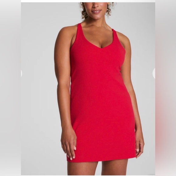 SPANX Dresses & Skirts - SPANX Shape Get Moving V-Neck Dress, Size M